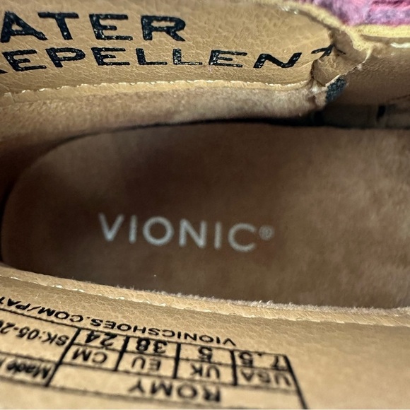 Vionic Romy Ankle Boot 7.5 Red Shiraz Zip Up Bootie Womens Brand New - Picture 4 of 10